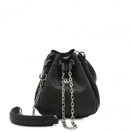 BLACK LEATHER SATCHEL