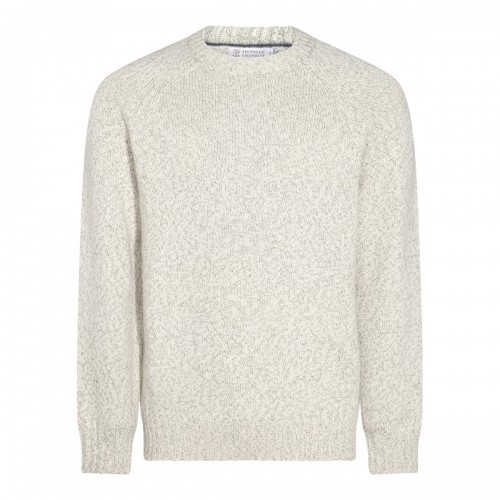 WHITE WOOL KNITWEAR