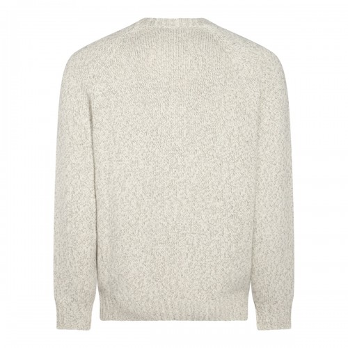 WHITE WOOL KNITWEAR