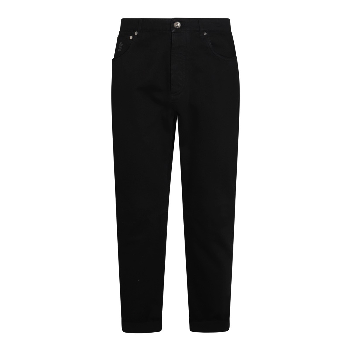 BLACK COTTON DENIM JEANS