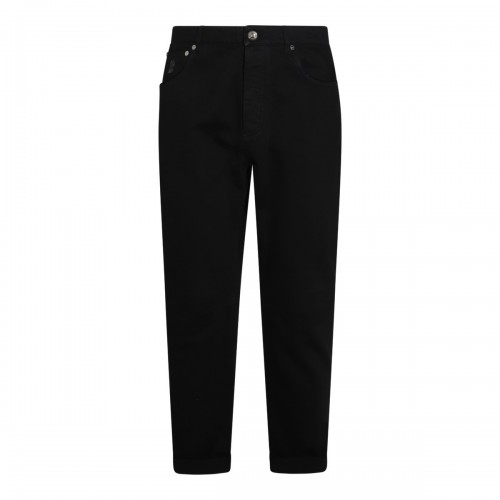 BLACK COTTON DENIM JEANS