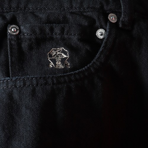 BLACK COTTON DENIM JEANS