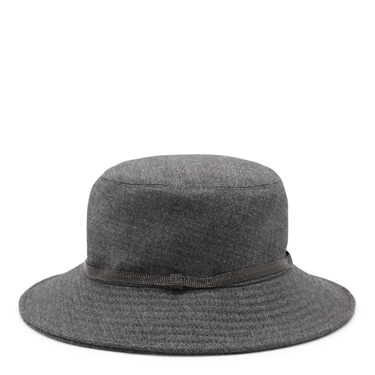 GREY WOOL BUCKET HAT