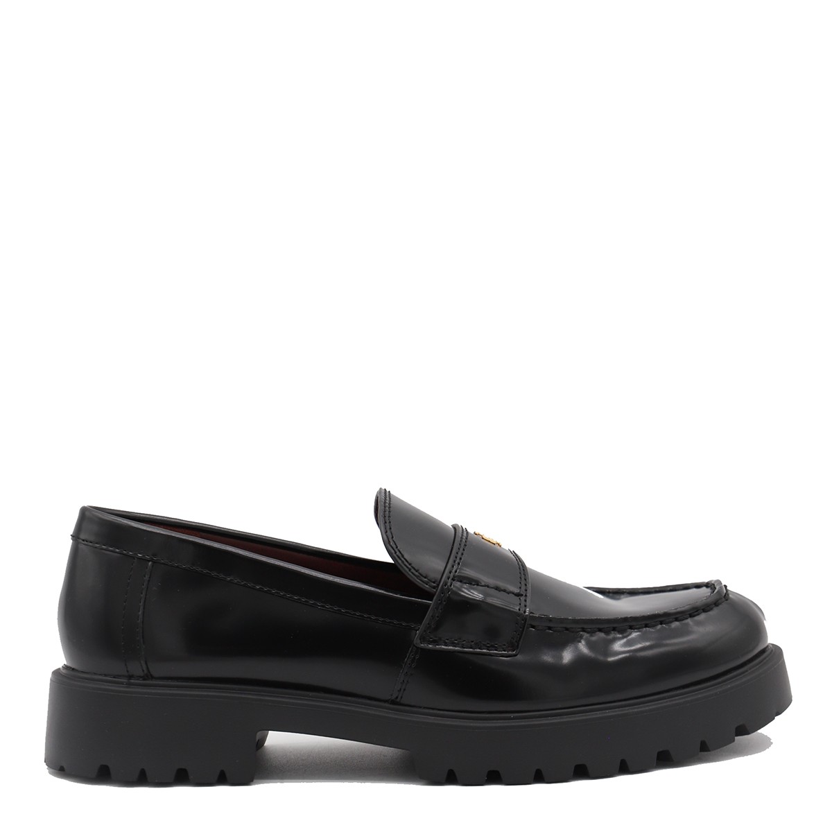 BLACK LEATHER LOAFERS