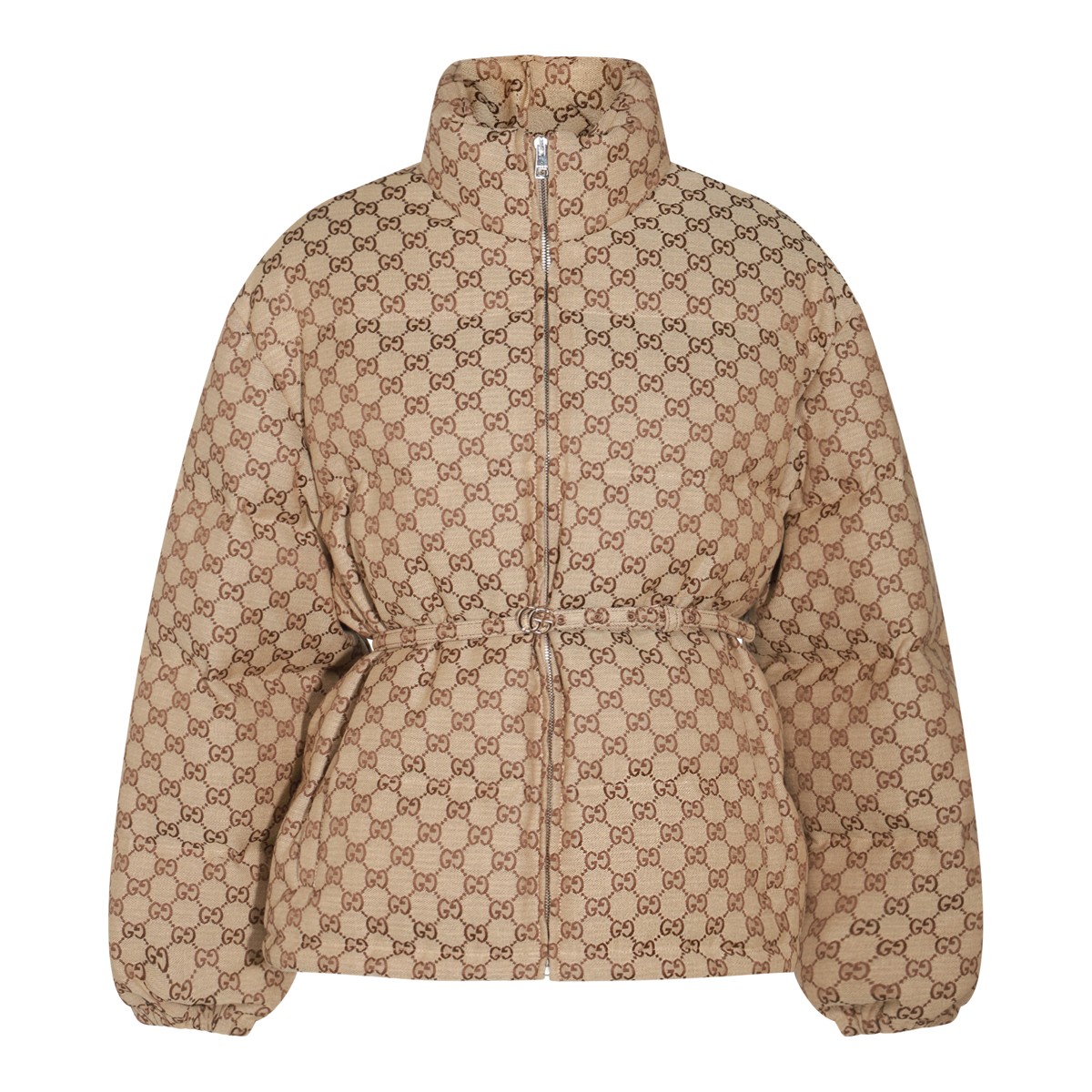 BEIGE COTTON DOWN JACKET