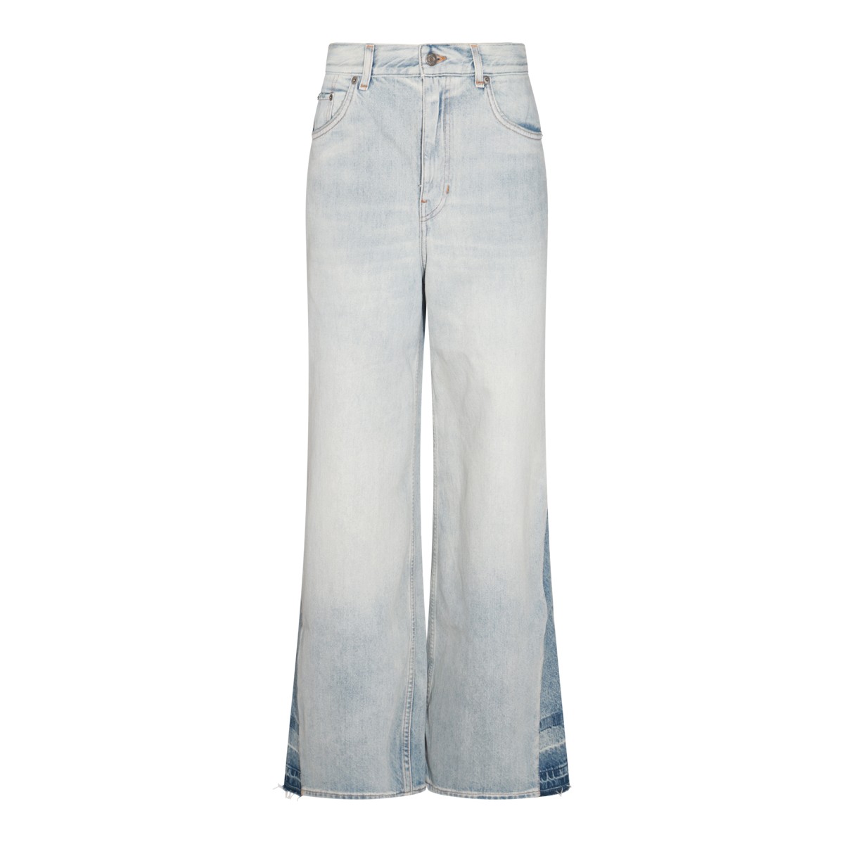 LIGHT BLUE COTTON DENIM JEANS