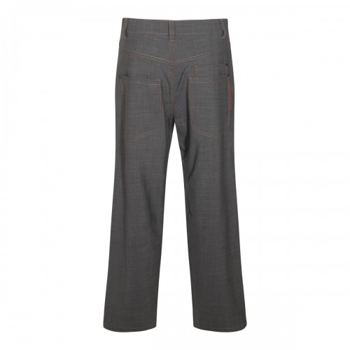 GREY WOOL PANTS