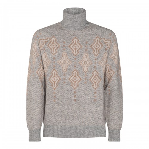 GREY WOOL KNITWEAR