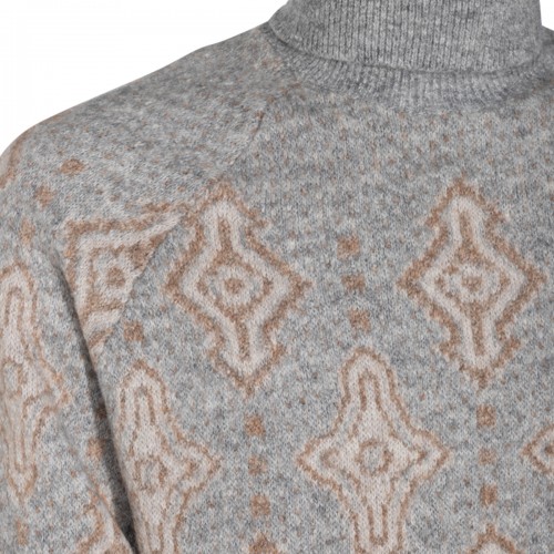 GREY WOOL KNITWEAR