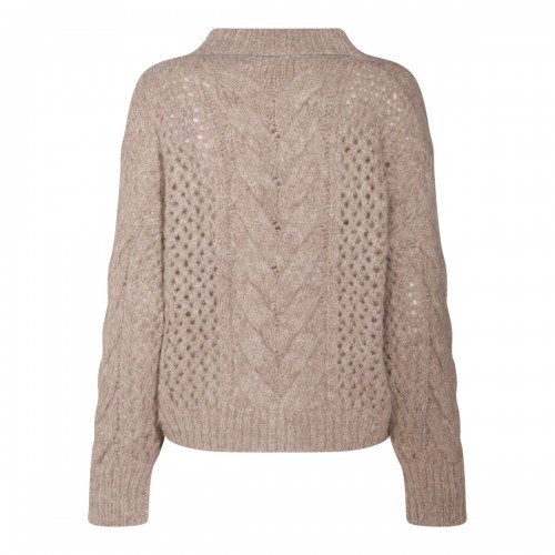 BEIGE WOOL KNITWEAR