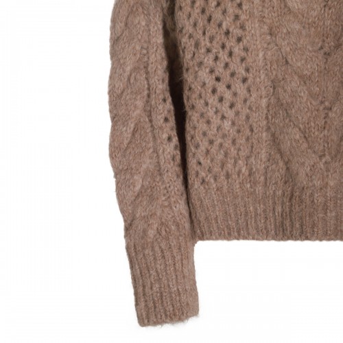 BEIGE WOOL KNITWEAR