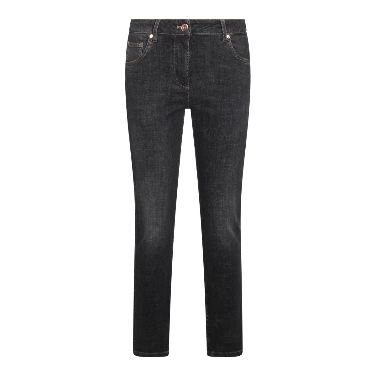 BLACK COTTON DENIM JEANS