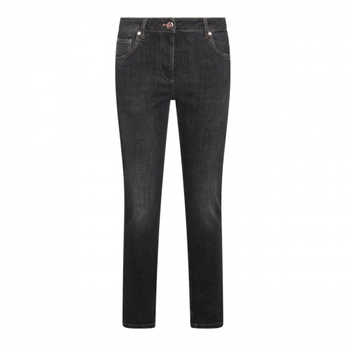 BLACK COTTON DENIM JEANS