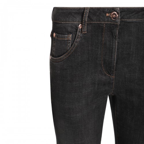 BLACK COTTON DENIM JEANS