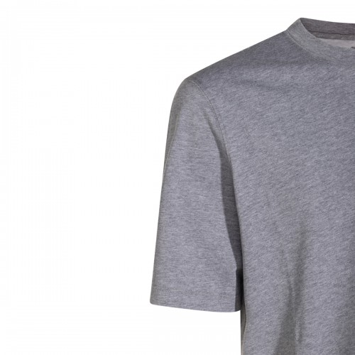 GREY COTTON T-SHIRT