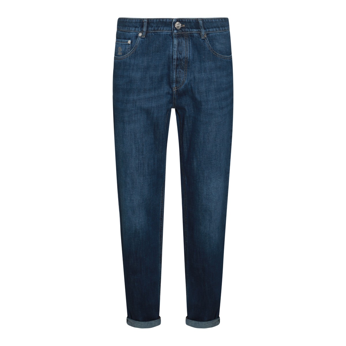 BLUE COTTON DENIM JEANS