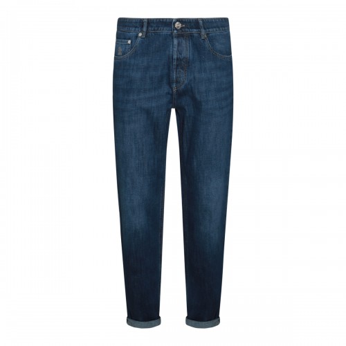 BLUE COTTON DENIM JEANS