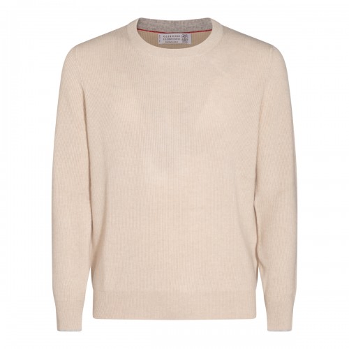 BEIGE WOOL KNITWEAR