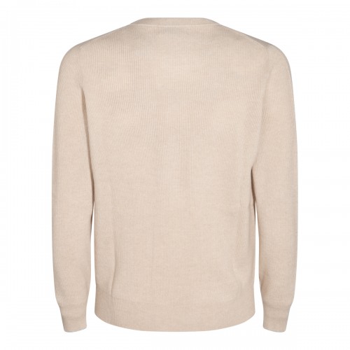 BEIGE WOOL KNITWEAR