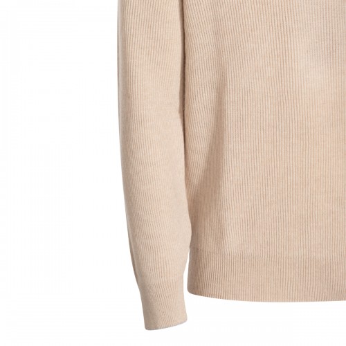 BEIGE WOOL KNITWEAR