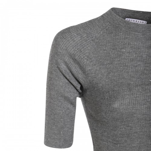 GREY WOOL KNITWEAR