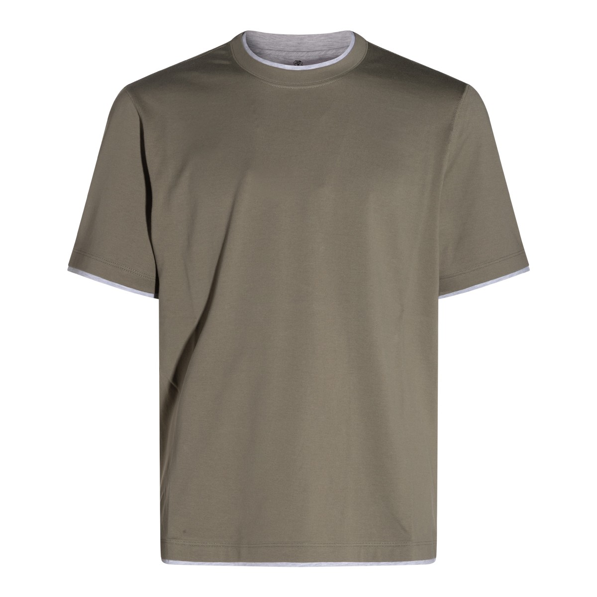 GREY GREEN COTTON T-SHIRT