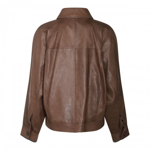 BROWN LEATHER JACKET