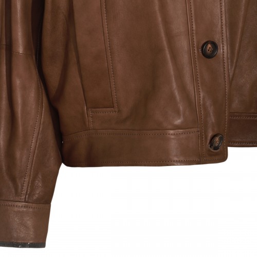 BROWN LEATHER JACKET