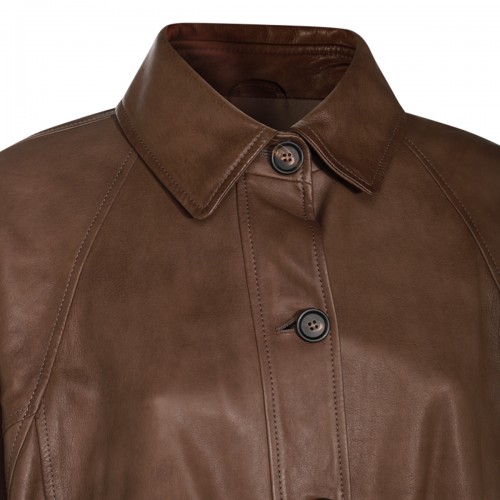 BROWN LEATHER JACKET