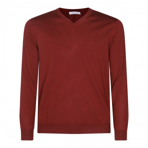 RED WOOL KNITWEAR