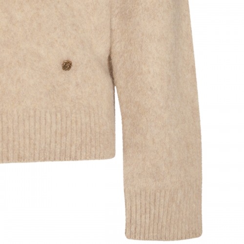 BEIGE WOOL KNITWEAR