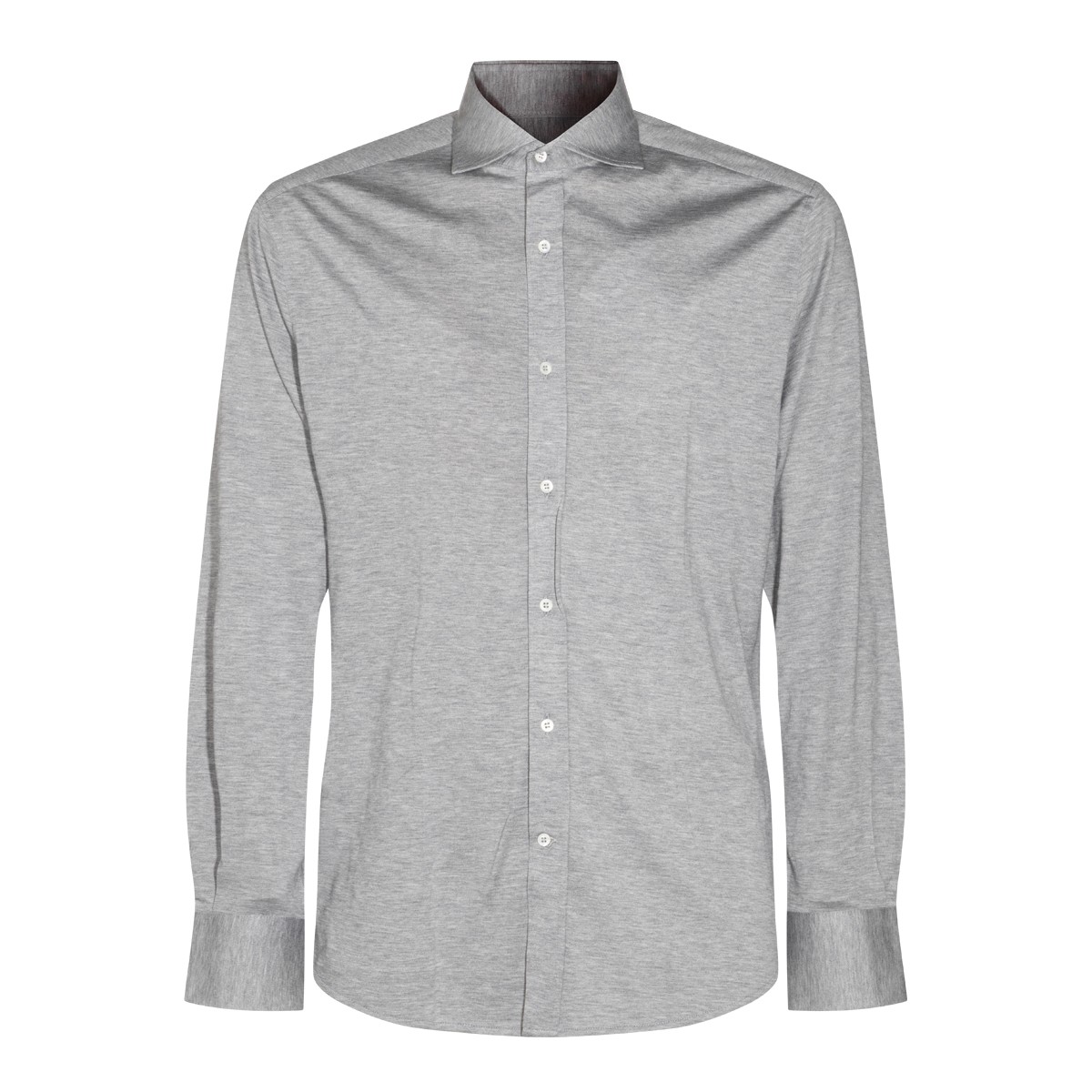 GREY SILK SHIRT