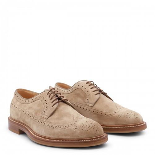 BROWN LEATHER LACE UP SHOES