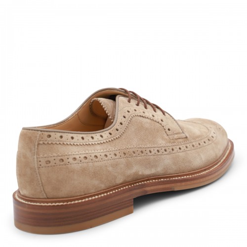 BROWN LEATHER LACE UP SHOES