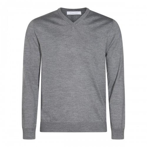 GREY WOOL KNITWEAR