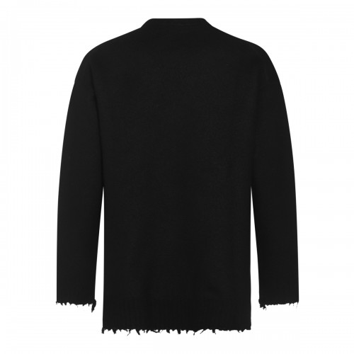 BLACK WOOL KNITWEAR