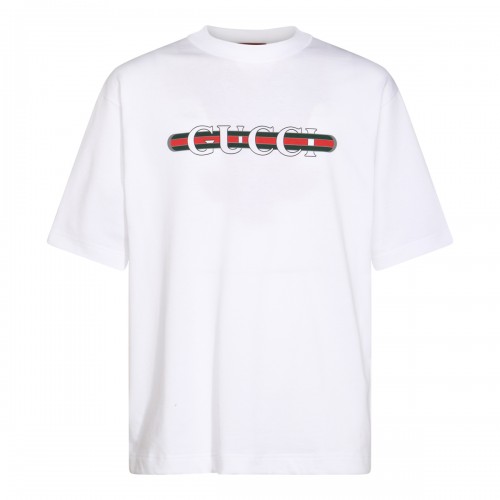 WHITE COTTON T-SHIRT