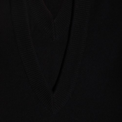 BLACK WOOL SWEATSHIRT