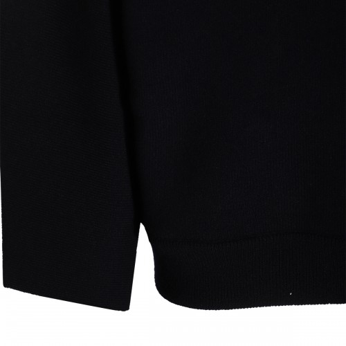 BLACK WOOL SWEATSHIRT