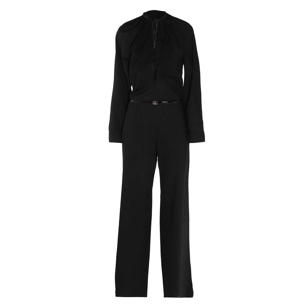 BLACK WOOL JUMPSUITS