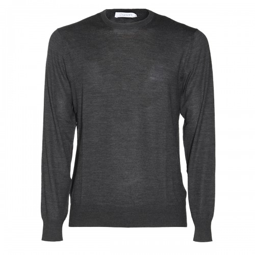 DARK GREY WOOL KNITWEAR