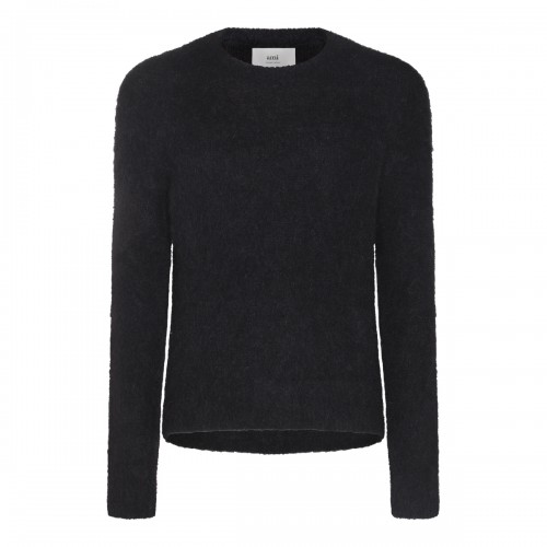 BLACK WOOL KNITWEAR