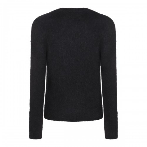 BLACK WOOL KNITWEAR