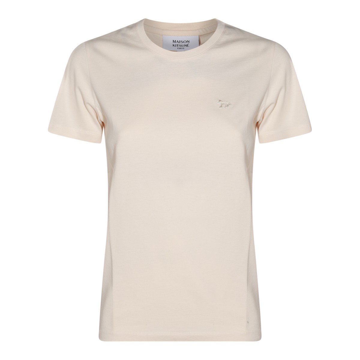 BEIGE COTTON T-SHIRT