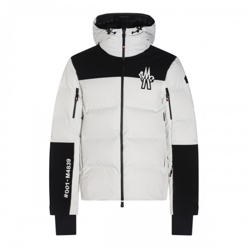 WHITE AND BLACK DOWN JACKET