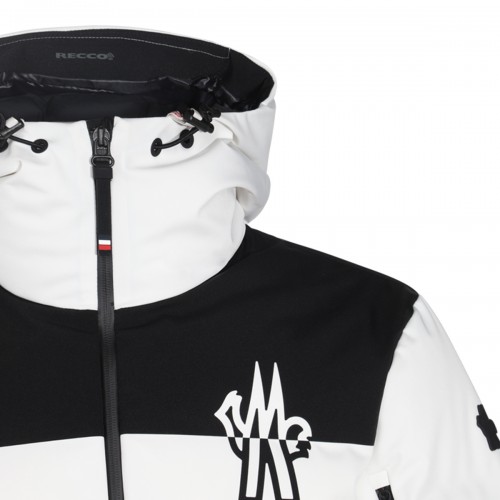 WHITE AND BLACK DOWN JACKET