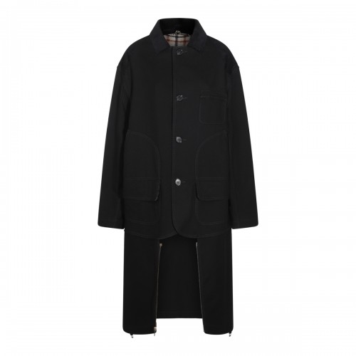 BLACK WOOL COAT