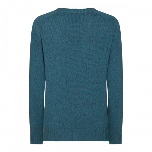 BLUE WOOL KNITWEAR