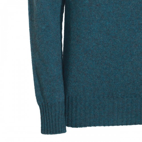 BLUE WOOL KNITWEAR