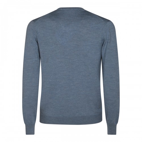 LIGHT BLUE WOOL KNITWEAR